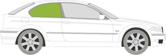 Afbeelding van Zijruit rechts BMW 3-serie compact 