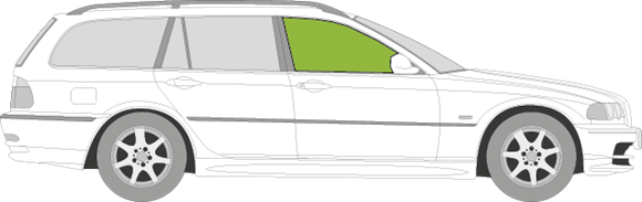 Afbeelding van Zijruit rechts BMW 3-serie sedan