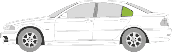 Afbeelding van Zijruit links BMW 3-serie sedan