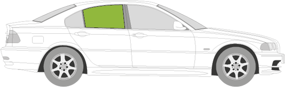 Afbeelding van Zijruit rechts BMW 3-serie sedan