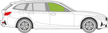 Afbeelding van Zijruit rechts BMW 3-serie sedan