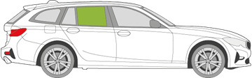 Afbeelding van Zijruit rechts BMW 3-serie break