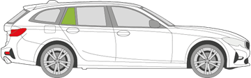 Afbeelding van Zijruit rechts BMW 3-serie break