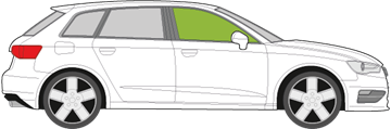 Afbeelding van Zijruit rechts Audi A3 5 deurs