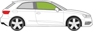 Afbeelding van Zijruit rechts Audi A3 3 deurs
