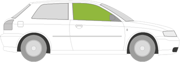Afbeelding van Zijruit rechts Audi A3 3 deurs