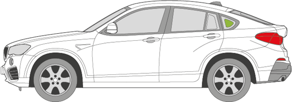 Afbeelding van Zijruit links BMW X4 