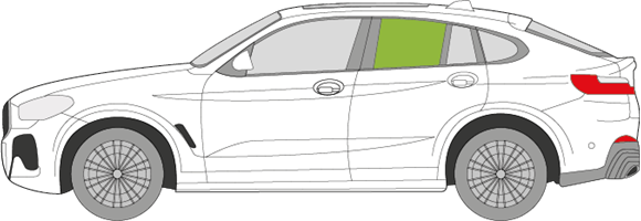 Afbeelding van Zijruit links BMW X4