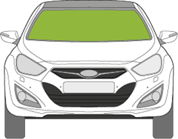 Afbeelding van Voorruit Hyundai i40 sedan zonneband/sensor