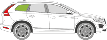 Afbeelding van Zijruit rechts Volvo XC60