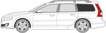 Afbeelding van Zijruit links Volvo V70 (DONKERE RUIT)