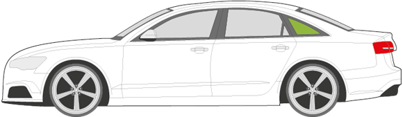 Afbeelding van Zijruit links Audi A6 sedan 