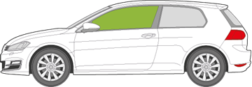 Afbeelding van Zijruit links VW Golf 3-deurs 