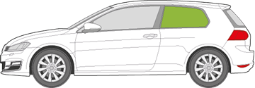 Afbeelding van Zijruit links VW Golf 3-deurs 