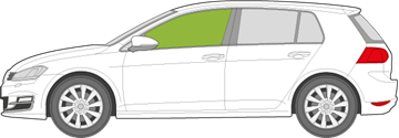 Afbeelding van Zijruit links VW Golf 5-deurs 2012-2014