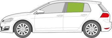 Afbeelding van Zijruit links VW Golf 5-deurs 