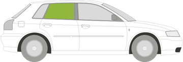 Afbeelding van Zijruit rechts Audi A3 5 deurs