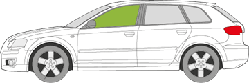 Afbeelding van Zijruit links Audi A3 5 deurs 