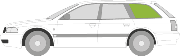 Afbeelding van Zijruit links Audi A4 Avant