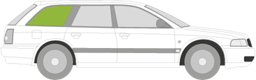 Afbeelding van Zijruit rechts Audi A4 Avant