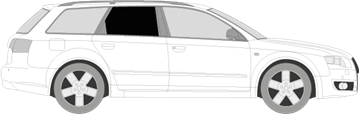 Afbeelding van Zijruit rechts Audi A4 Avant (DONKERE RUIT)