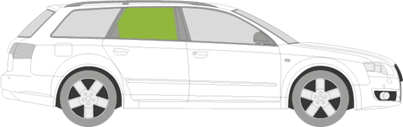 Afbeelding van Zijruit rechts Audi A4 Avant