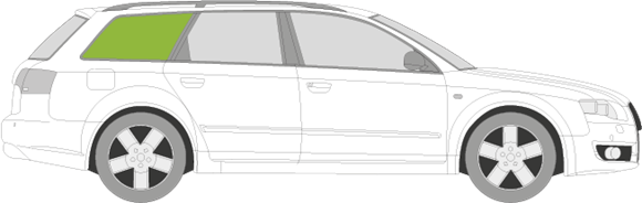 Afbeelding van Zijruit rechts Audi A4 Avant