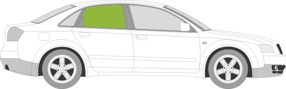 Afbeelding van Zijruit rechts Audi A4 sedan