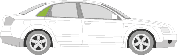 Afbeelding van Zijruit rechts Audi A4 sedan