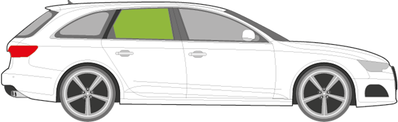 Afbeelding van Zijruit rechts Audi A4 Avant