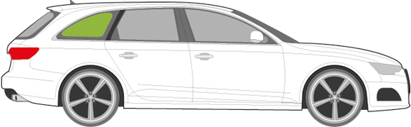 Afbeelding van Zijruit rechts Audi A4 Avant