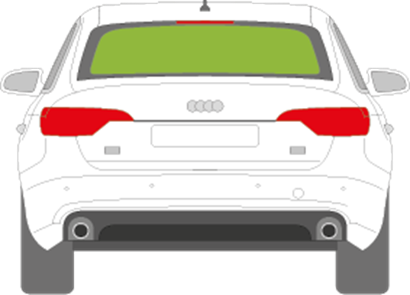 Afbeelding van Achterruit Audi A4 sedan 