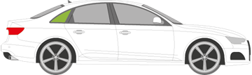 Afbeelding van Zijruit rechts Audi A4 sedan 