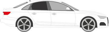 Afbeelding van Zijruit rechts Audi A4 sedan (DONKERE RUIT) 