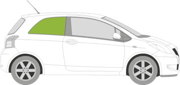 Afbeelding van Zijruit rechts Toyota Yaris 3 deurs