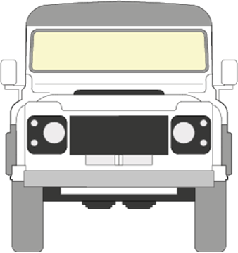 Afbeelding van Voorruit Land Rover Defender 5 deurs off-road
