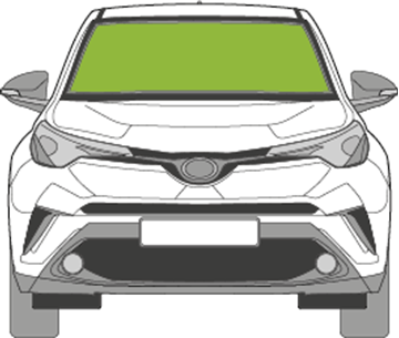 Afbeelding van Voorruit Toyota C-HR sensor camera antenne verwarmd