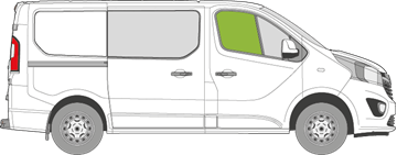 Afbeelding van Zijruit rechts Renault Trafic 