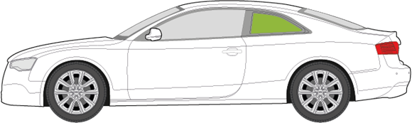 Afbeelding van Zijruit links Audi A5 Coupé 