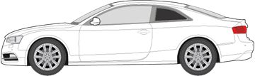Afbeelding van Zijruit links Audi A5 Coupé (DONKERE RUIT)