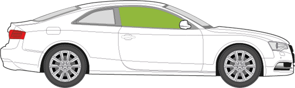 Afbeelding van Zijruit rechts Audi A5 Coupé 