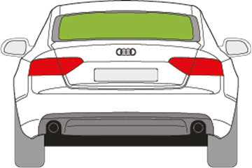 Afbeelding van Achterruit Audi A5 sportback
