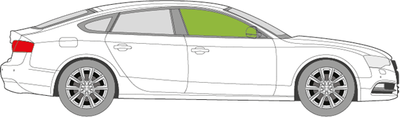 Afbeelding van Zijruit rechts Audi A5 sportback