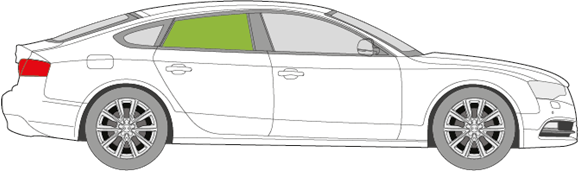 Afbeelding van Zijruit rechts Audi A5 sportback