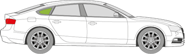 Afbeelding van Zijruit rechts Audi A5 sportback