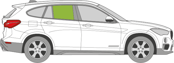 Afbeelding van Zijruit rechts BMW X1