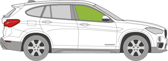 Afbeelding van Zijruit rechts BMW X1 