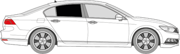 Afbeelding van Zijruit rechts Volkswagen Passat sedan (DONKERE RUIT)