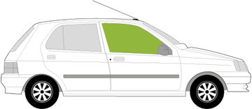Afbeelding van Zijruit rechts Renault Clio 5 deurs