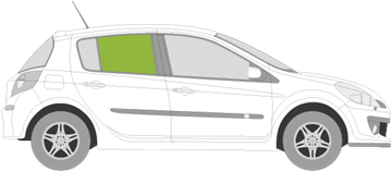 Afbeelding van Zijruit rechts Renault Clio 5 deurs